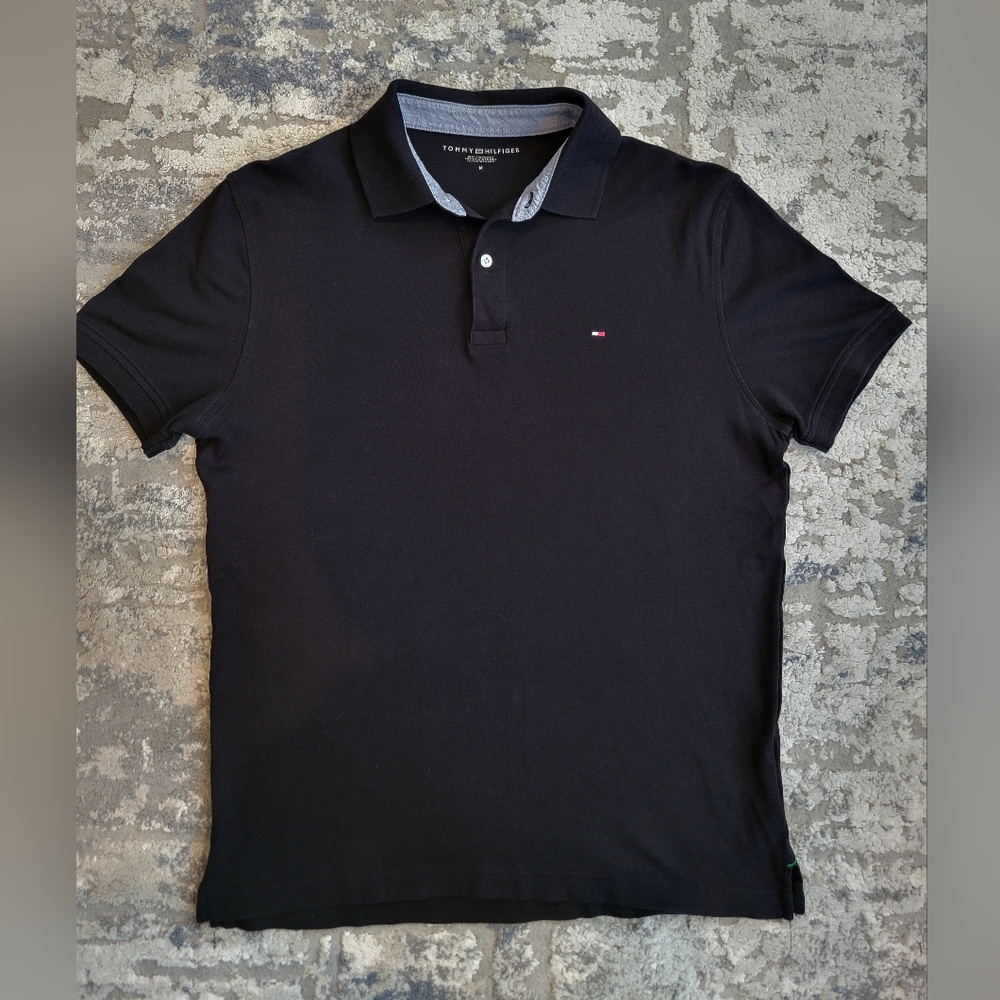Tommy Hilfiger Men's Polo in Black